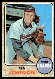 1968 Topps #342 Ken Johnson Atlanta Braves Sin precio base como nuevo - Imagen 1 de 2
