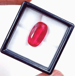 11-13Ct Natural Blood Red Mozambique Ruby Oval CERTIFIED Flawless Gemstone 24N - Picture 1 of 8