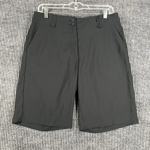 Nike Shorts Womens Size 6 Black Chino Golf Outdoor Dri Fit Casual Lightweight - Picture 1 of 13