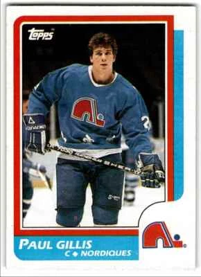 1986-87 Topps Paul Gillis Rookie Quebec Nordiques #168 - Image 1 of 2