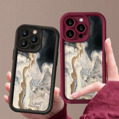 Marble For iPhone 15 13 12 11 Pro Max 14 Plus X XR XS 7 8 Shockproof Case Cover - Image 1 of 4
