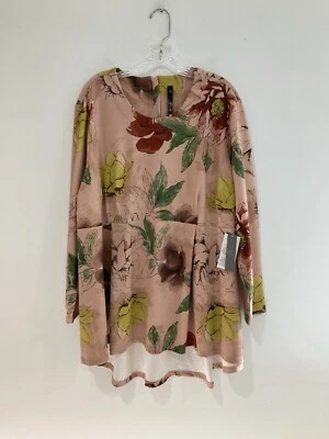 Blusa Top Melissa McCarthy Seven7 Rosa Floral Mujer Talla Grande 3X Nueva con Etiquetas Foto 1 de 4