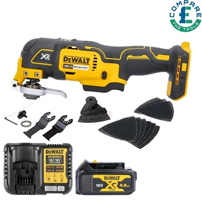 Dewalt DCS355 18V XR Brushless Multi-Tool & Acc. With 1 x 4Ah Battery & Charger - Image 1 of 4
