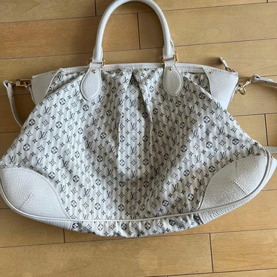 Louis Vuitton Monograma Mini Run Croisette Marina GM Rayas Blanco De Japón Foto 1 de 4