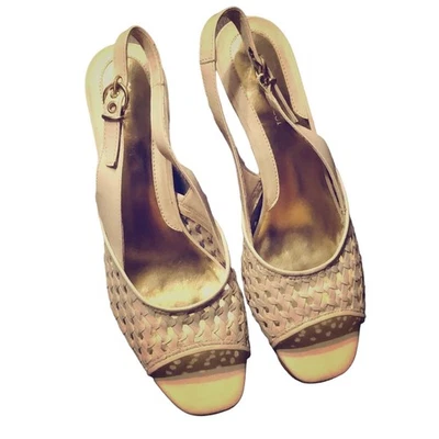 Naturalizer Mujer 9M Marfil Punta Abierta Tacones Cordones Elegante Oficina Profesional Foto 1 de 4