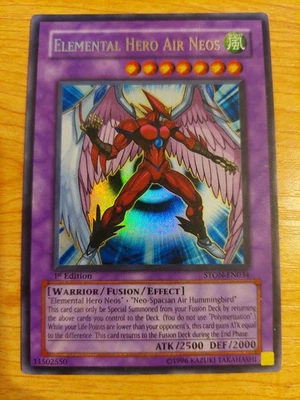 Elemental Hero Air Neos - STON-EN034 - Heavily Played HP - 1st Edition - Image 1 of 4