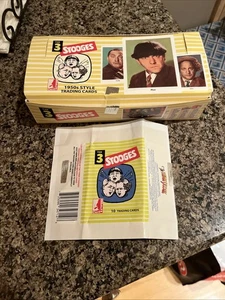 THREE STOOGES 1959 FLEER  REISSUE 2016 EMPTY DISPLAY BOX W/3 EMPTY WRAPPERS - Picture 1 of 8