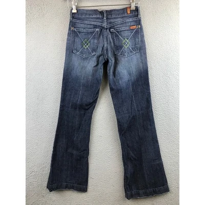 Pantalones de mezclilla azules desgastados acampanados cristales Swarovski Dojo para toda la humanidad 25 Foto 1 de 4