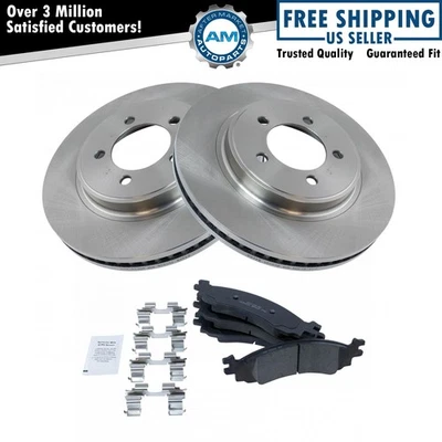 Front Ceramic Brake Pads & 2 Rotors Set Kit for Explorer Mountaineer - Image 1 of 4