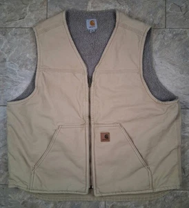 Carhartt Weste V26 WNB hellbraun Sherpa gefüttert Herren Gr. XL - Bild 1 von 7