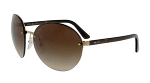 Gafas de sol Prada 0PR 68VS ZVN6S1 ovaladas doradas doradas - Imagen 1 de 4