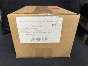 POKEMON V POWERS TIN CASE OF 6 FACTORY SEALED TIN.. - Picture 1 of 5