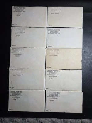 Lot of Ten 1965 Special Mint Sets in Original Envelopes - Image 1 of 4