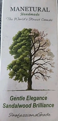 Peine de dientes anchos MANETURAL y peine de viaje fácil portabilidad SÁNDALO. Foto 1 de 4