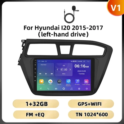 AUTORADIO 2DIN HYUNDAI I20 2015-2017 WIFI 4G ANDROID CARPLAY GPS DSP AI VOICE - Immagine 1 di 4