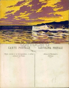 MOTORBOAT MOTOSCAFO GARAGE FIAT-PARIS LEVALLOIS FRANCE-D3-30 - Picture 1 of 1