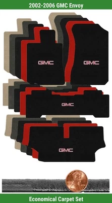 Набор ковриков Velourtex на заказ для 2002-2006 GMC Envoy с логотипом (4 шт.) #NUG - Изображение 1 из 4