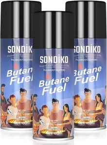 Sondiko Butane Refill, Premium 3 Pack, Refill  - Picture 1 of 7