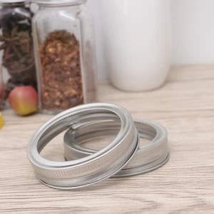 10 PIEZAS Tarro de albañil Tapa Anillo Envase Tapas y Anillos Boca Ancha Regular - Imagen 1 de 12
