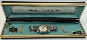 OROLOGIO UOMO VINTAGE WALTHAM 100 AUTOCHRON INOX CON SCATOLA/ETICHETTA ORIGINALE FUNZIONANTE (W548 - Foto 1 di 21