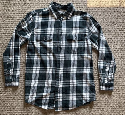 Falls Creek Mens Button Down Collared Plaid Flannel Shirt Size M - Image 1 of 4