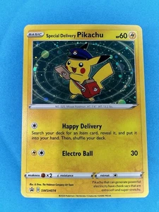 Special Delivery Pikachu SWSH074 SWSH: Sword & Shield Promo Cards Holo - Picture 1 of 13