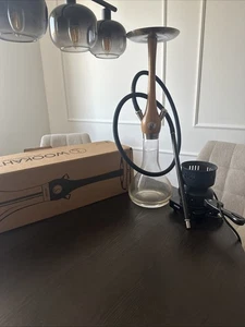 Shisha von WOOKAH aus echtem Holz mit Zubehör - Bild 1 von 2