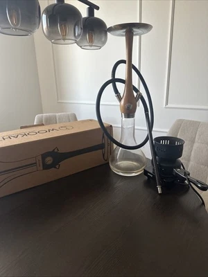 Shisha von WOOKAH aus echtem Holz mit Zubehör - Bild 1 von 2