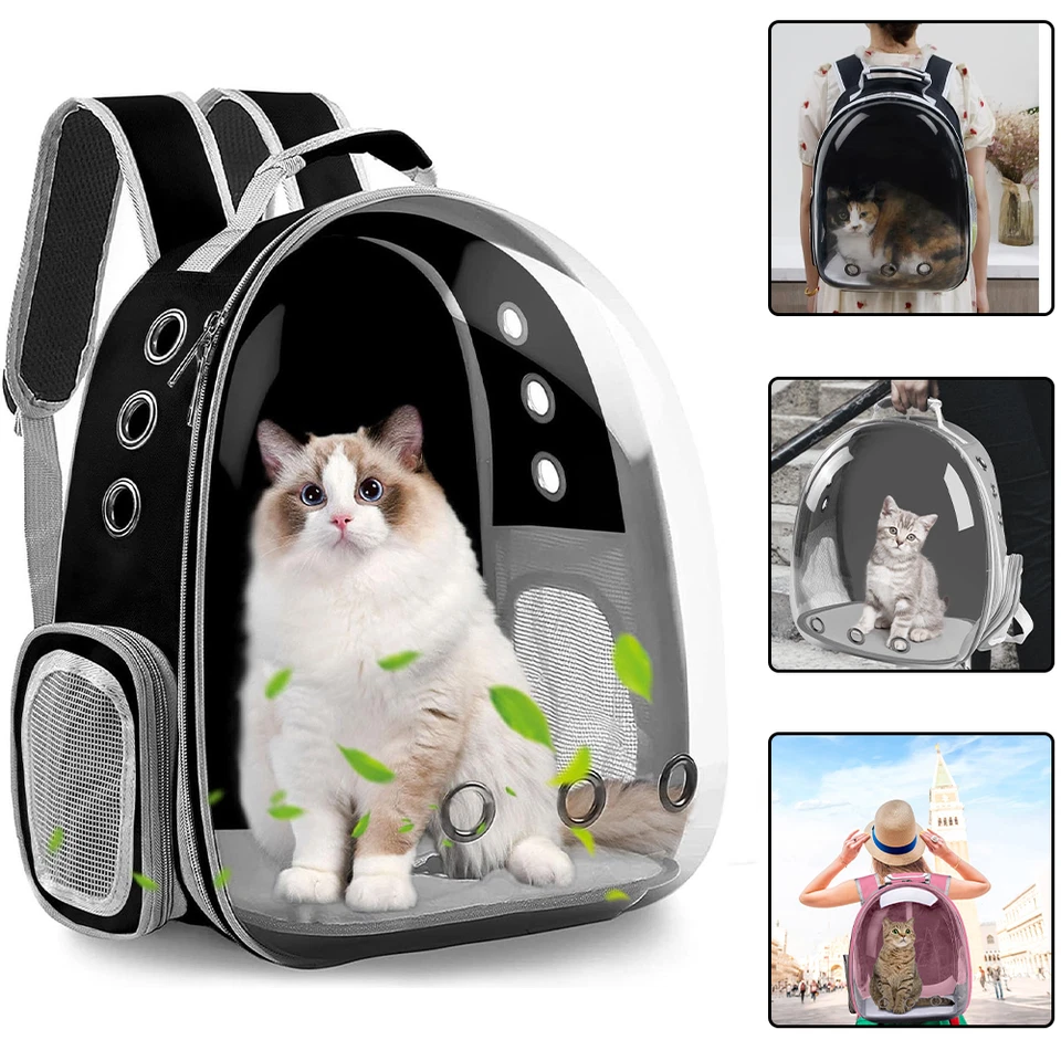 Haustier Tragetasche Transportrucksack Rucksack Katzen Hunde Atmungsaktiv  - Bild 1 von 4