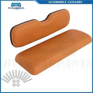 Rear Golf Cart Cushion Set For E-ZGO TxT ST Sport Valor Models Orange - Picture 1 of 7