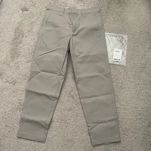 OUTLIER Strongworks Strongtwill Workwear Relaxed Pants Concrete Size 34 NEW - Picture 1 of 8