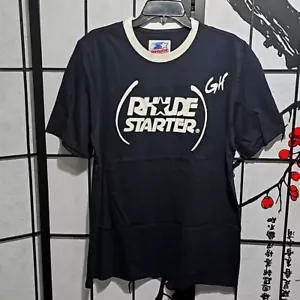 Rhude x Starter schwarz weiß T-Shirt neu mit Etikett Large - Bild 1 von 7