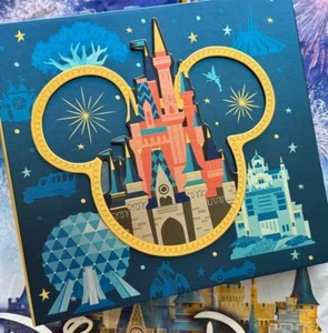 2024 Walt Disney World 4 Parks Icons Magic Animal Epcot Hollywood Photo Album - Picture 1 of 1