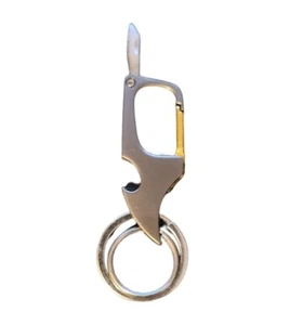 Keychain Mini Knife Bottle Opener Key Holder Key Ring - Picture 1 of 2