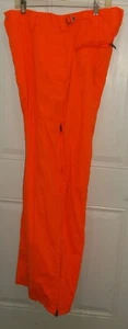 TROPHY CLUB XL PANTS HUNTING ORANGE ZIPPERED LEGS COLD WEATHER  OUTDOOR USED - Picture 1 of 14