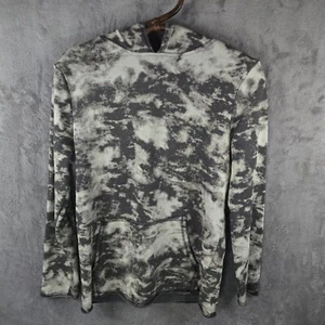 Art Class Hoodie Youth Unisex Charcoal Gray Marble Tie Die Pullover Pouch Pocket - Picture 1 of 16