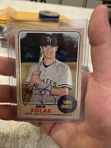 2017 Topps Heritage Minors Real One Auto #ROA-NSO Nick Solak Rangers - Picture 1 of 2