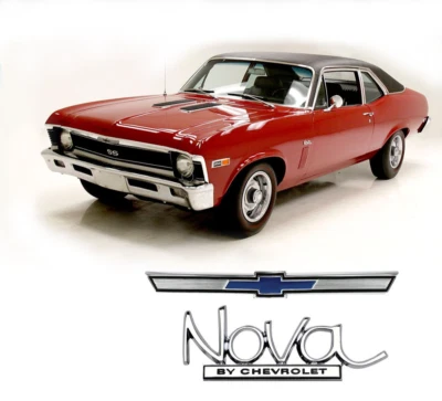 1:10 RC Clear Body Shell - Classic 1969 Chevy NOVA suit Traxxas Tamiya etc - Image 1 of 4