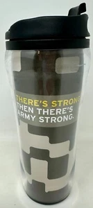 New US Army Camo 16 oz Traveler Tumbler Mug Cup w/ Lid Black Travel Camouflage - Picture 1 of 6