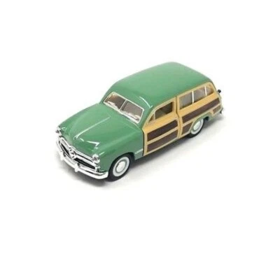 5402. 1949 Ford Woody Wagon, Green- Kinsmart - 1/40 Scale Diecast Model Toy Car - Image 1 of 3