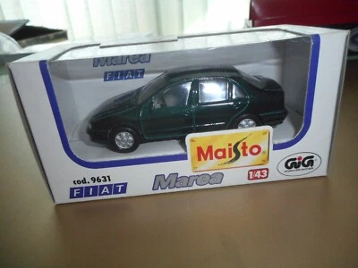 FIAT MAREA BERLINA SCALA 1/43 MAISTO  MODELLO PROMOZIONALE 1996 VERDE AMAZZONIA - Immagine 1 di 3