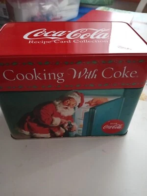 Coca Cola Recipe Card Collection in Collectible Tin Container - Image 1 of 4