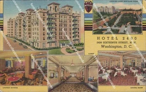 at266 cartolina washingotn d.c. hotel twenty stati uniti - Picture 1 of 2