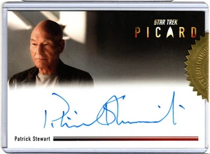 STAR TREK PICARD SEASONS 2 & 3 A20 PATRICK STEWART AS JEAN-LUC AUTOGRAPH SCARCE - Picture 1 of 2