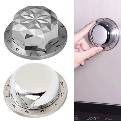 Edelstahl Timer zum Kochen und Lernen mit starker magnetischer Rückseite - Bild 1 von 4