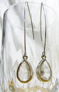 Silver Teardrop Earrings - Picture 1 of 3