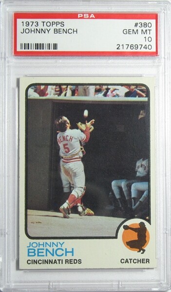 1973 TOPPS #380 JOHNNY BENCH PSA 10 21769740