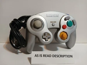 Official Nintendo Gamecube Platinum Silver Controller DOL-003 OEM AS IS Read - Picture 1 of 6