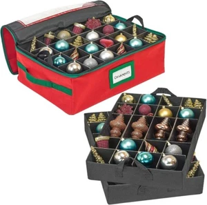 Underbed Christmas Ornament Storage Container - Holds up to 48-3" Ornaments - Picture 1 of 7