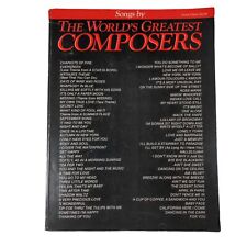 VTG Songs by the World's Greatest Composers Voice Piano Guitar Music Book 1982